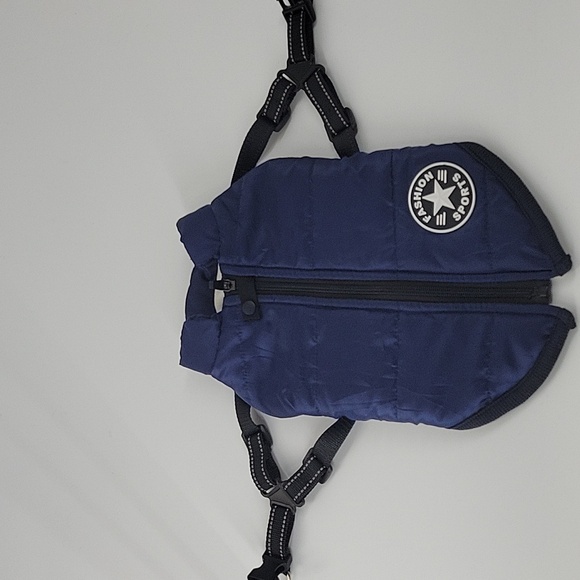 Blue Dog Jacket with Harness Waterproof And Warm - Picture 16 of 16